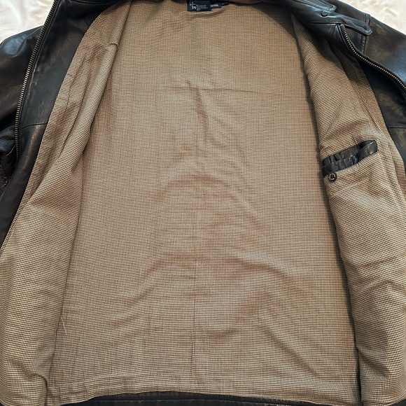 Polo Ralph Lauren Dark Leather Jacket - Picture 8 of 8
